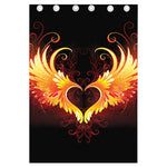 Fire Angel Wings Print Curtain