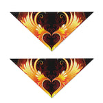 Fire Angel Wings Print Dog Bandana