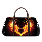Fire Angel Wings Print Duffle Bag