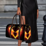 Fire Angel Wings Print Duffle Bag