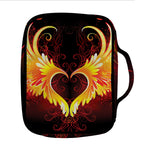 Fire Angel Wings Print Front Pocket Bible Bag
