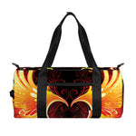 Fire Angel Wings Print Gym Bag