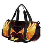 Fire Angel Wings Print Gym Bag