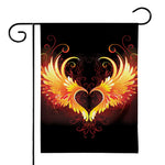 Fire Angel Wings Print House Flag
