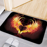 Fire Angel Wings Print Indoor Door Mat
