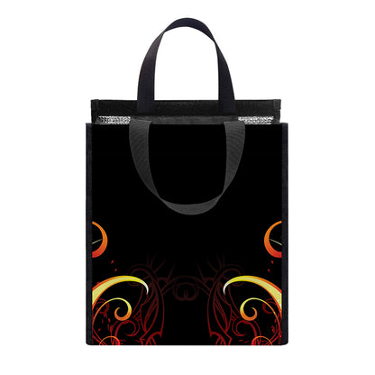 Fire Angel Wings Print Insulated Lunch Tote