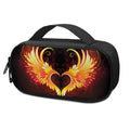 Fire Angel Wings Print Portable Cooler Travel Case