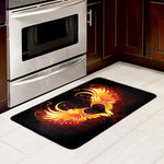 Fire Angel Wings Print Kitchen Mat