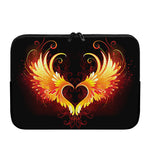 Fire Angel Wings Print Laptop Sleeve