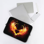 Fire Angel Wings Print Laptop Sleeve