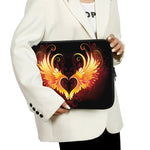 Fire Angel Wings Print Laptop Sleeve
