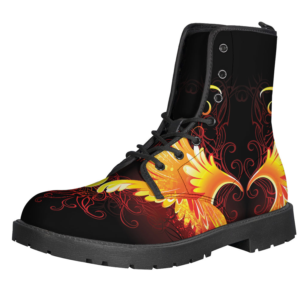 Fire Angel Wings Print Backpack