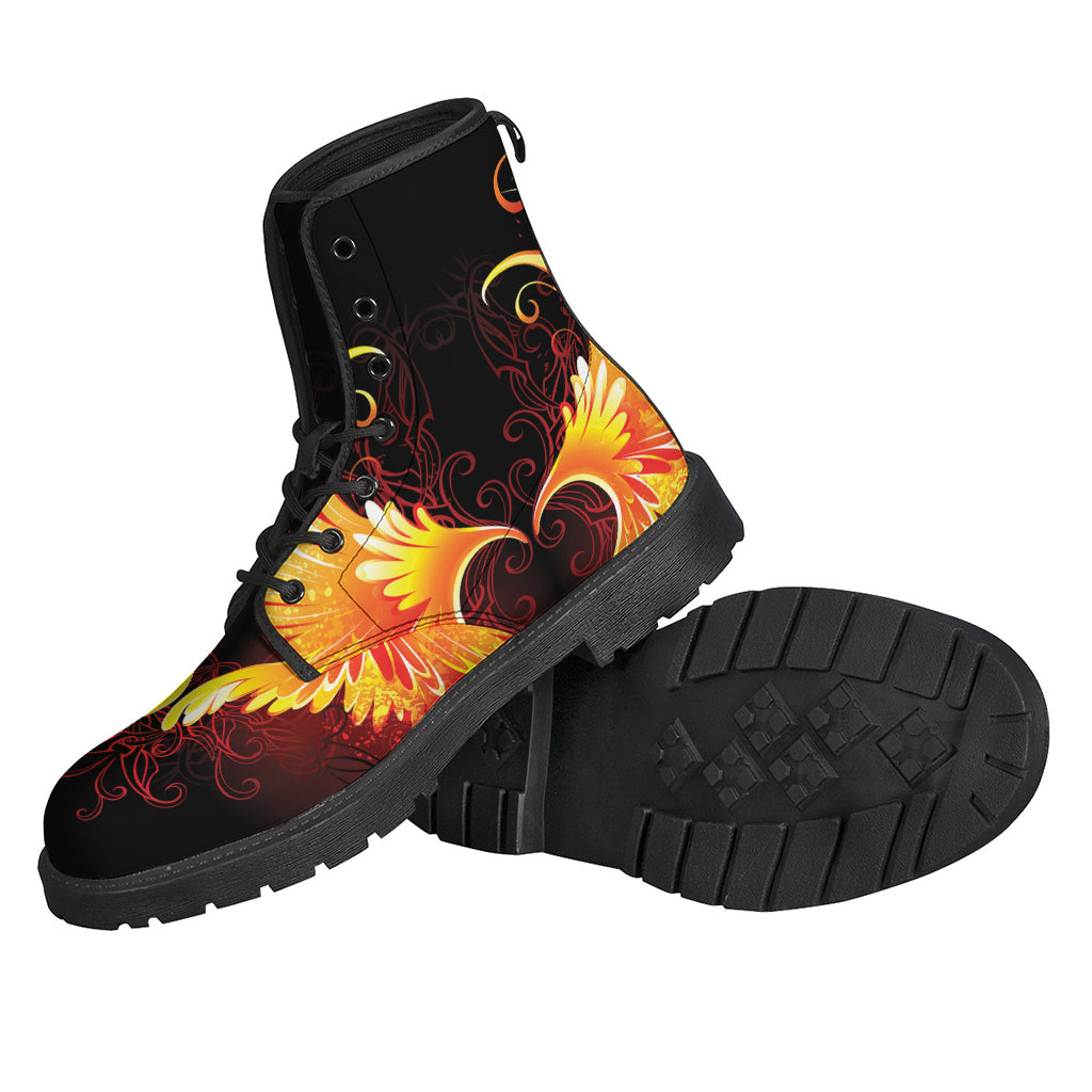 Fire Angel Wings Print Backpack