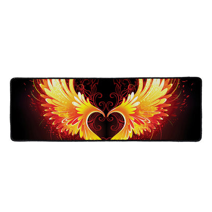 Fire Angel Wings Print Long Kitchen Mat
