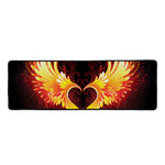 Fire Angel Wings Print Long Kitchen Mat