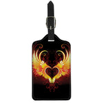 Fire Angel Wings Print Luggage Tag