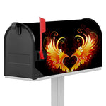 Fire Angel Wings Print Mailbox Cover