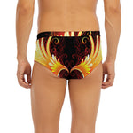 Fire Angel Wings Print Men's Briefs