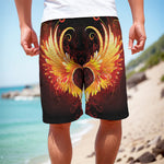 Fire Angel Wings Print Men's Cargo Shorts