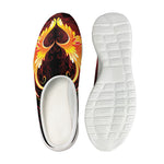 Fire Angel Wings Print Mesh Casual Shoes