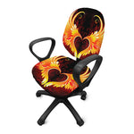 Fire Angel Wings Print Office Chair Cover