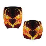 Fire Angel Wings Print Office Chair Cover