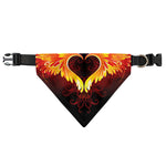 Fire Angel Wings Print Over The Collar Dog Bandana