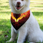 Fire Angel Wings Print Over The Collar Dog Bandana