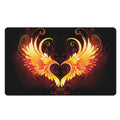 Fire Angel Wings Print Polyester Doormat