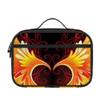 Fire Angel Wings Print Portable Lunch Bag