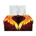 Fire Angel Wings Print Rectangle Tissue Box Cover