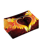 Fire Angel Wings Print Rectangle Tissue Box Cover