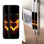 Fire Angel Wings Print Refrigerator Handle Covers