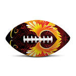 Fire Angel Wings Print Rugby Ball