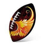 Fire Angel Wings Print Rugby Ball