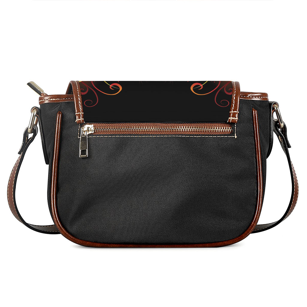 Fire Angel Wings Print Saddle Bag