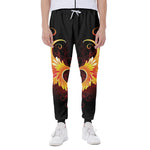 Fire Angel Wings Print Scuba Joggers