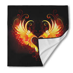 Fire Angel Wings Print Silk Bandana