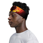 Fire Angel Wings Print Sports Headband