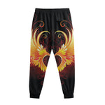 Fire Angel Wings Print Sweatpants