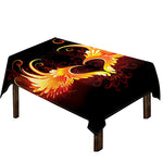 Fire Angel Wings Print Tablecloth