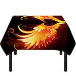 Fire Angel Wings Print Tablecloth