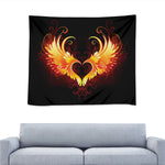 Fire Angel Wings Print Tapestry
