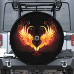 Fire Angel Wings Print Tire Cover With Camera Hole