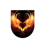 Fire Angel Wings Print Toilet Lid Cover