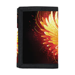 Fire Angel Wings Print Trifold Wallet