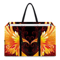 Fire Angel Wings Print Utility Tote Bag