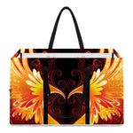 Fire Angel Wings Print Utility Tote Bag