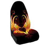 Fire Angel Wings Print Waterproof Car Seat Cover