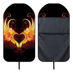 Fire Angel Wings Print Waterproof Car Seat Cover